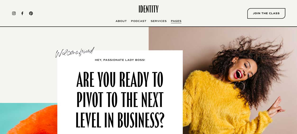 Squarespace Coaches Identity template #5